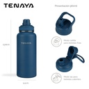 BOTELLA DE AGUA ACERO DOBLE TAPA 960ml