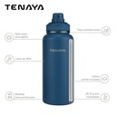 BOTELLA DE AGUA ACERO DOBLE TAPA 960ml