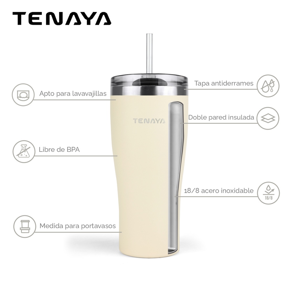 VASO ACERO INOX 900ml