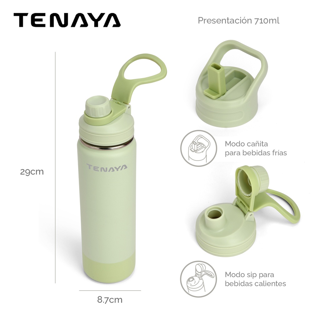 BOTELLA DE AGUA ACERO 710ml Tone2Tone Pastel