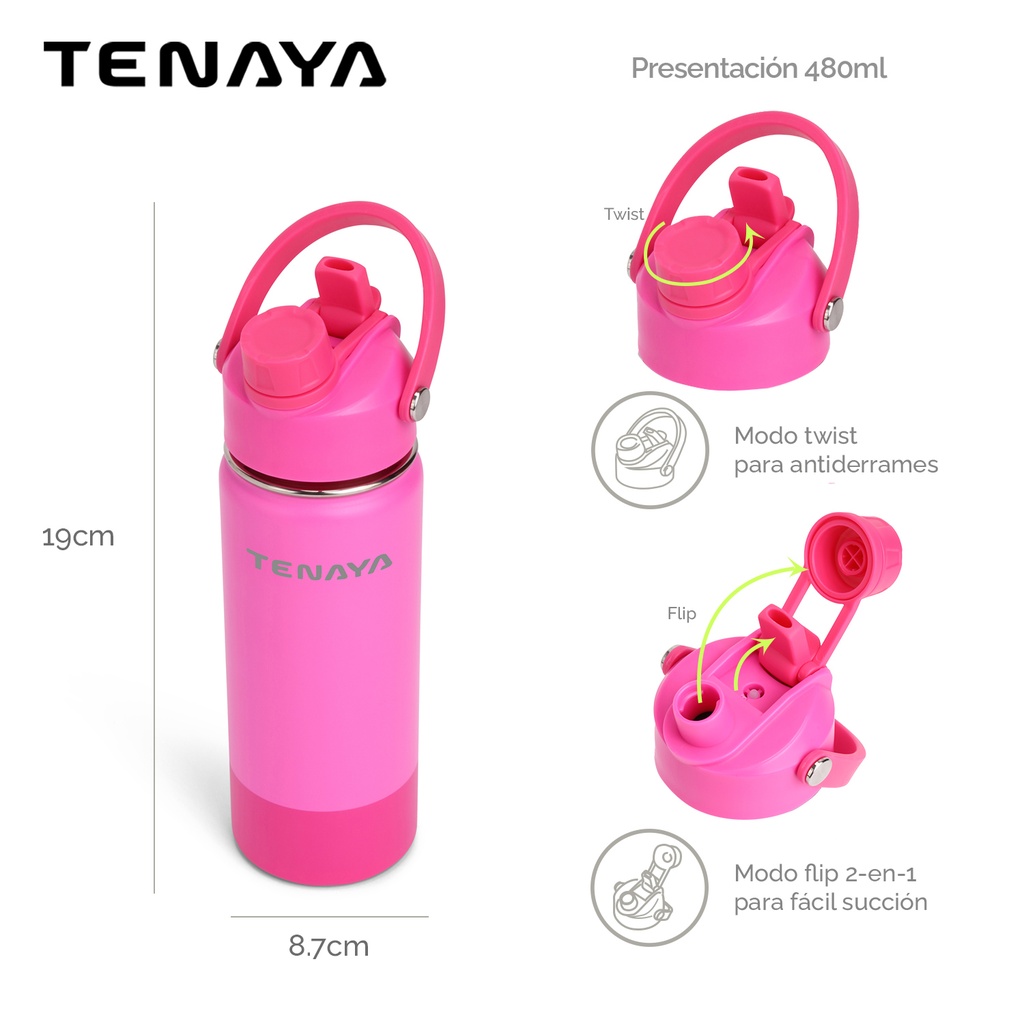 BOTELLA DE AGUA ACERO 480ml teen girl