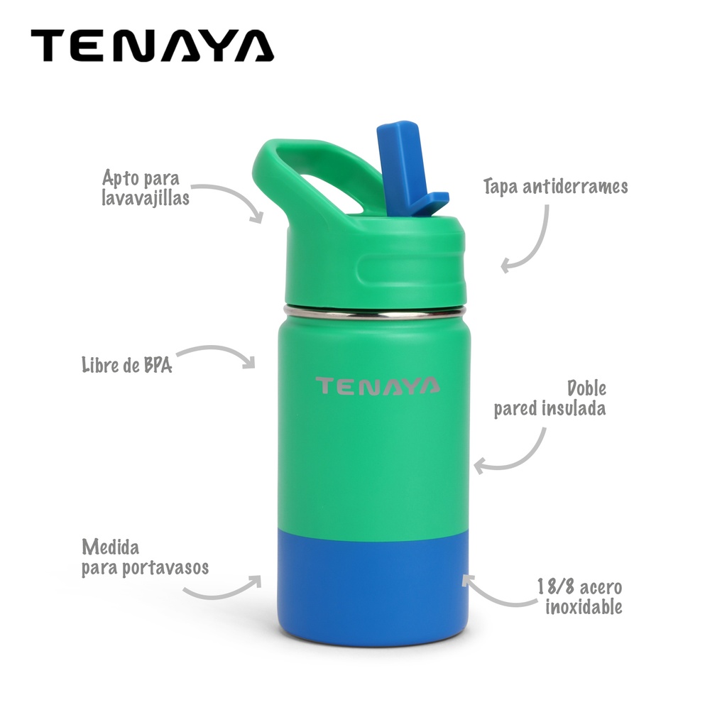 BOTELLA DE AGUA ACERO 360ml pink