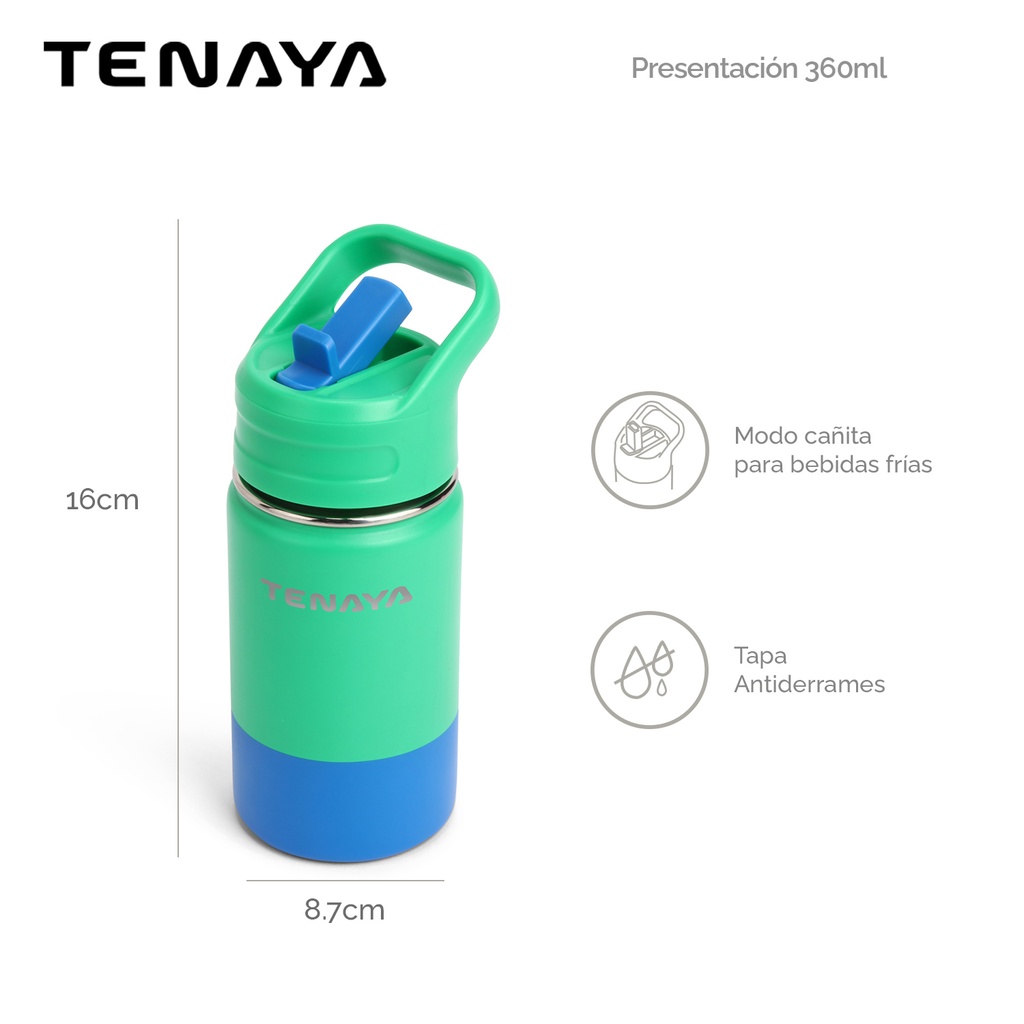 BOTELLA DE AGUA ACERO 360ml pink