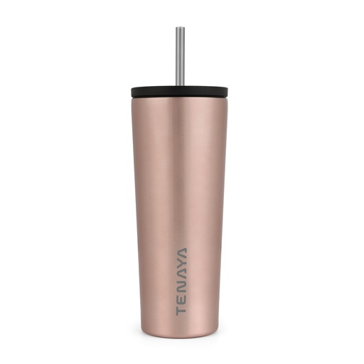 [TN1006-2] VASO ACERO FLAT LID 720ml (Dorado)
