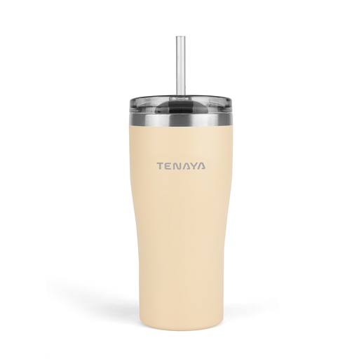 [TN1001-3] VASO ACERO INOX 600ml (Crema)