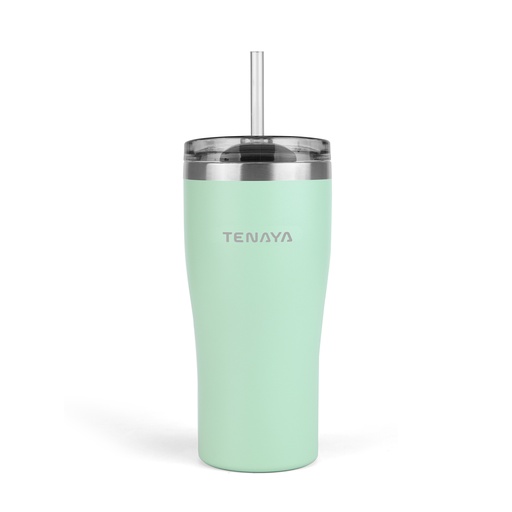 [TN1001-1] VASO ACERO INOX 600ml (Verde claro)