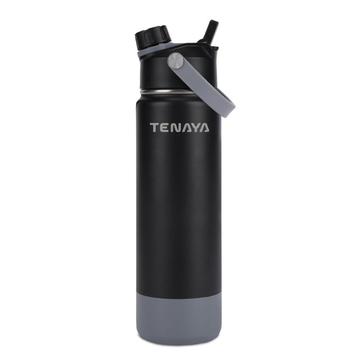 [TN1019-5] BOTELLA DE AGUA ACERO 710ml Mainstream dual (black)
